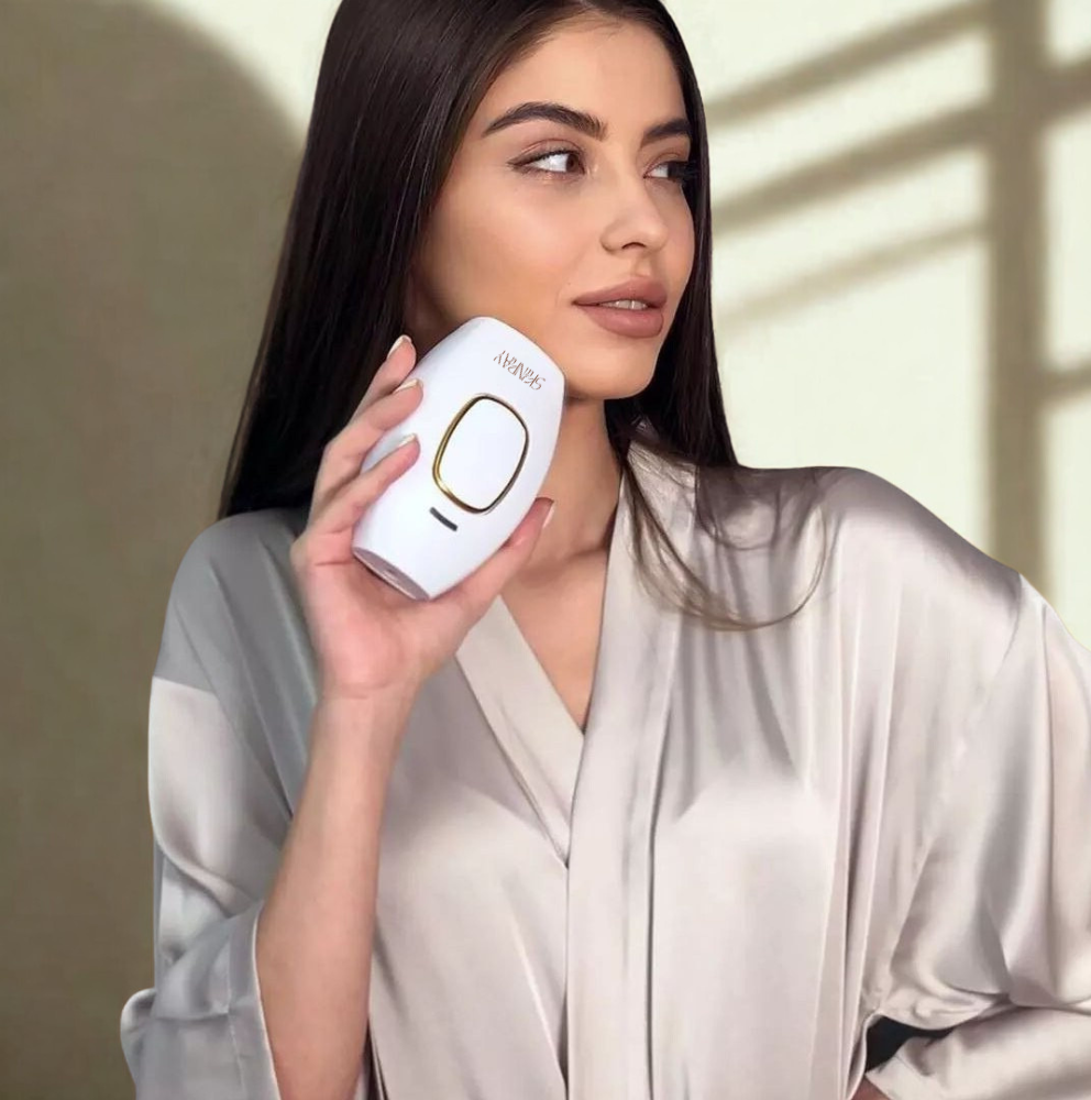 Épilateur à lumière pulsée Skinray – réduction pilosité 92%